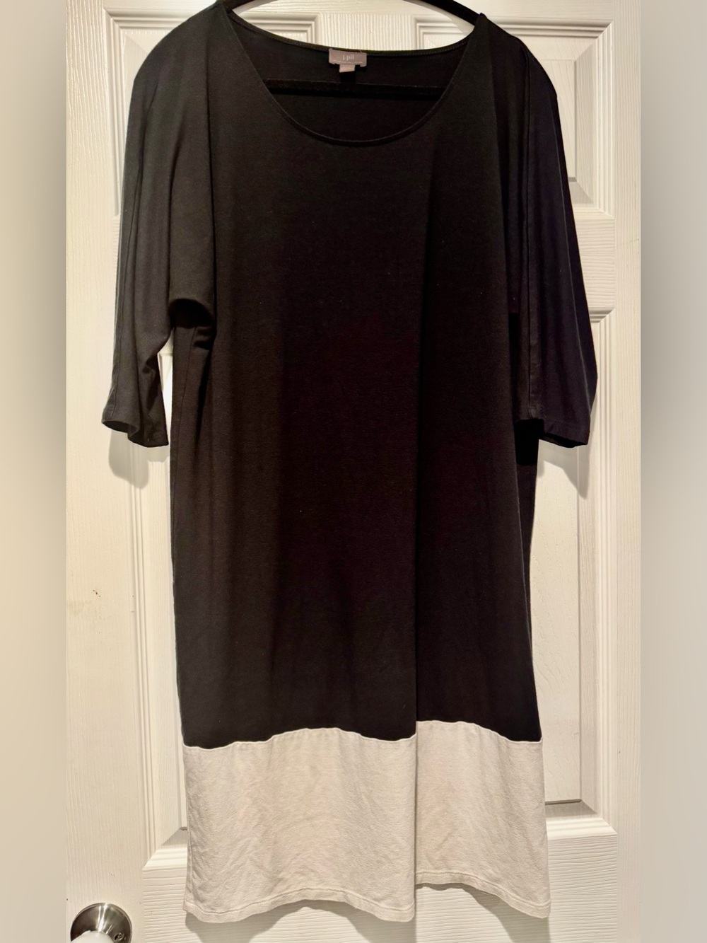 J Jill Black Scoop Neck Dress